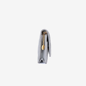 Chanel Wallet on Chain in Grey Caviar Leather with Gold Hardware