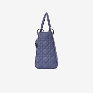 Christian Dior Lady Dior Medium in Navy Ultra Matte Calfskin Leather with Matte Hardware (Contact to Enquire)