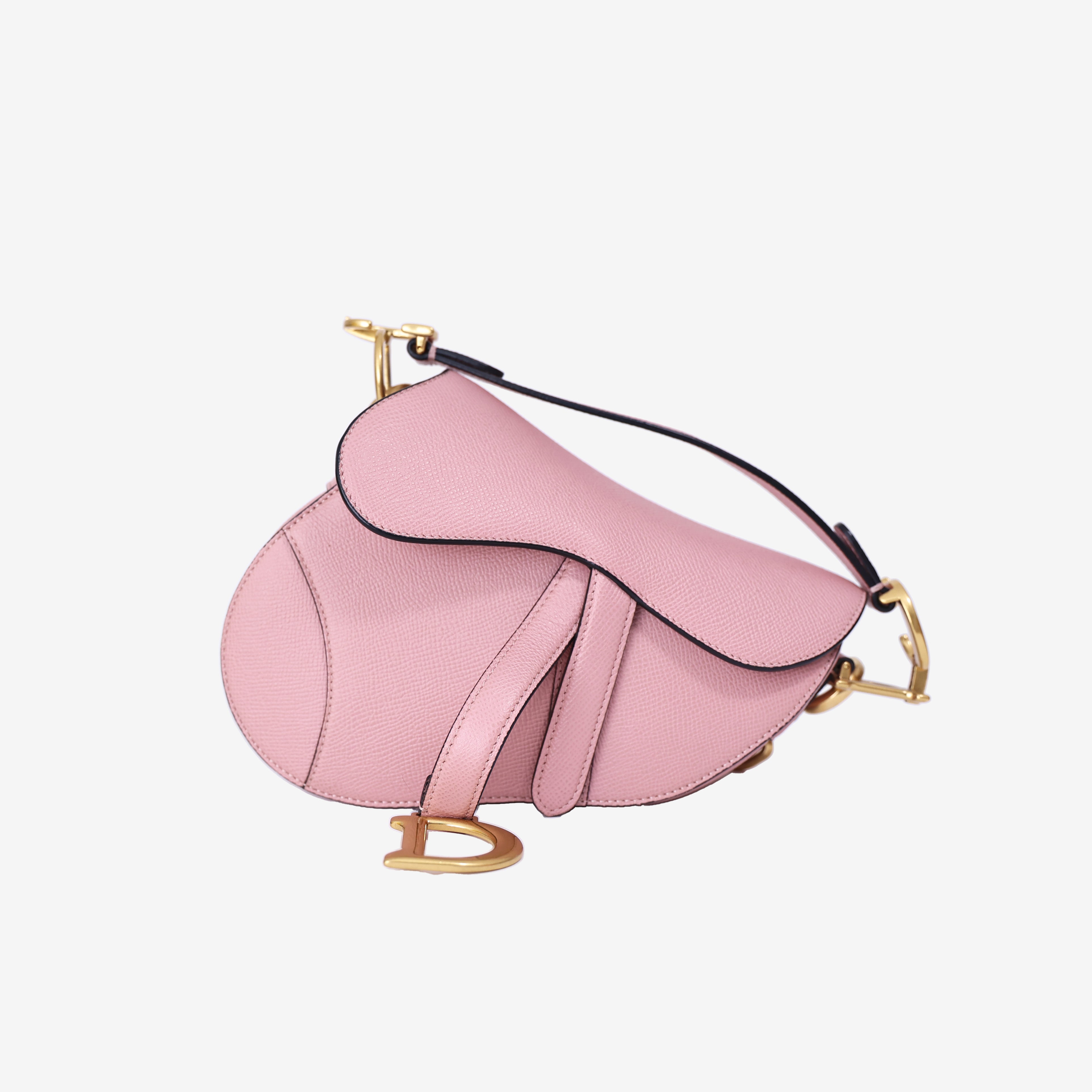 Dior Saddle Mini in Pink Calfskin Leather with Gold Hardware (Contact to Enquire)