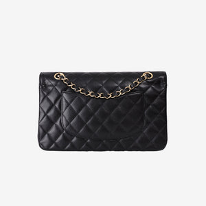 Chanel Medium Classic Flap Bag in Black Caviar Leather with Gold Hardware (Contact to Enquire)