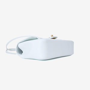 Chanel 26P Matthieu Blazy Preppy Flap Small in Light Blue Calfskin Leather with Gold Hardware (Contact to Enquire)