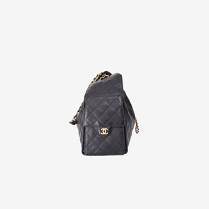 Chanel 25 Medium Hobo Bag in Black Caviar Leather with Gold Hardware (Contact to Enquire)
