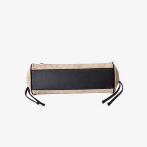 Chanel 26A Matthieu Blazy Small Shopping Bag in Beige Black Suede Calfskin with Gold Hardware (Contact to Enquire)