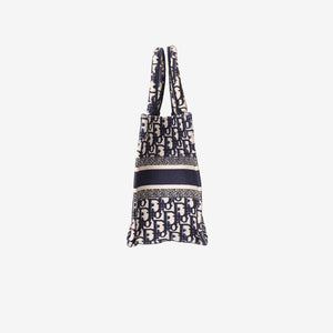 Dior Book Tote Small in Blue Oblique Canvas