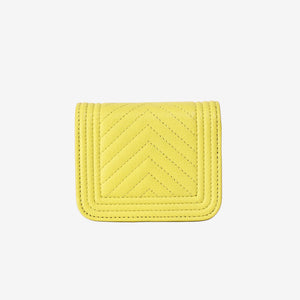 Chanel Mini Boy Belt Bag in Yellow Chevron Quilted Caviar Leather with Gold Hardware (Contact to Enquire)
