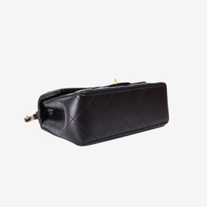 Chanel Crush Mini Rectangular Flap Bag in Black Lambskin with Gold Hardware (Contact to Enquire)