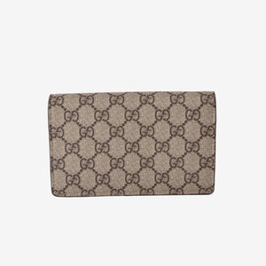 Gucci GG Supreme Cherry Wallet on Chain Bag in Monogram Canvas