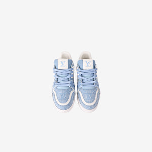 Louis Vuitton Blue Canvas Sneakers (Size 38.5) (Contact to Enquire)