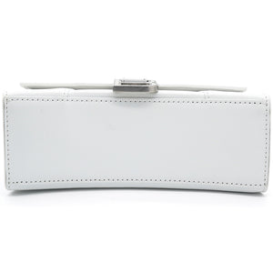 Shiny Box Small Hourglass Top Handle Bag Graffiti White