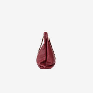 Chanel SS 2026 Large Shopping Bag in Burgundy Lambskin Leather with Gold Hardware (Contact to Enquire)