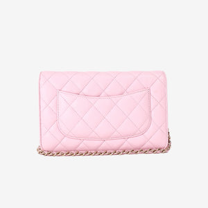 Chanel Wallet on Chain in Pink Caviar Leather with Gold Hardware (Contact to Enquire)