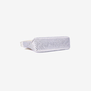 Prada Crystal Shoulder Bag in White Crystal Embellished Canvas (Contact to Enquire)