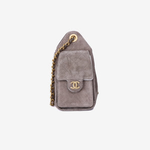 Chanel 25 Matthieu Blazy Small Handbag in Dark Grey Suede with Gold Hardware (Contact to Enquire)