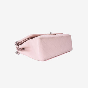 Chanel Classic Jumbo Flap Bag in Light Pink Grained Calfskin Leather with Silver Hardware