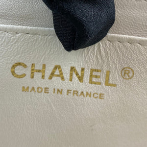 Classic Flap Mini Quilted Lambskin White