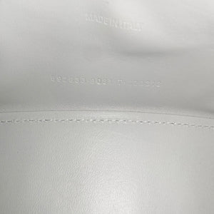 Shiny Box Small Hourglass Top Handle Bag Graffiti White