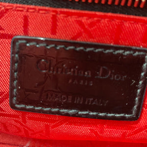 Mini Lady Dior Bag in black Patent Leather