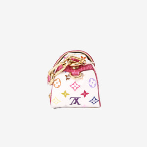 Louis Vuitton Marilyn Handbag in Monogram Canvas and Multicolour Crocodile Leather with Gold Hardware