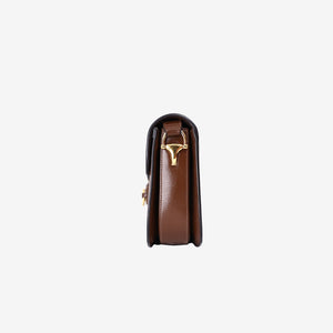 Gucci Horsebit 1955 Shoulder Bag in Beige Brown GG Canvas and Calfskin Leather with Gold Hardware