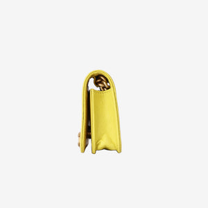 Chanel Mini Boy Belt Bag in Yellow Chevron Quilted Caviar Leather with Gold Hardware (Contact to Enquire)