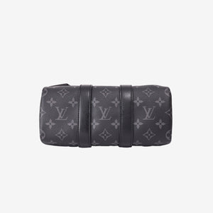 Louis Vuitton Keepall 25 in Monogram Eclipse Reverse Canvas with Black Leather Trim (Contact to Enquire)