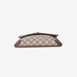 Gucci Neo Vintage Flap Belt Bag in Brown GG Coated Canvas