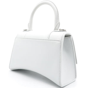 Shiny Box Small Hourglass Top Handle Bag Graffiti White