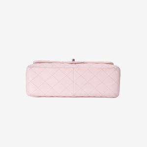 Chanel Classic Jumbo Flap Bag in Light Pink Grained Calfskin Leather with Silver Hardware