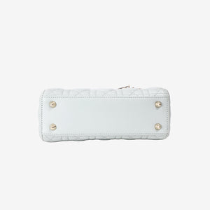 Lady Dior Bag in Light Green Lambskin Leather with Gold Hardware (Contact to Enquire)