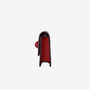 Gucci GG Supreme Cherry Wallet on Chain Bag in Monogram Canvas