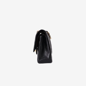 Chanel Medium Classic Flap Bag in Black Caviar Leather with Gold Hardware (Contact to Enquire)