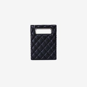 Chanel Evening Box Bag in Black Caviar Leather with Gold Hardware