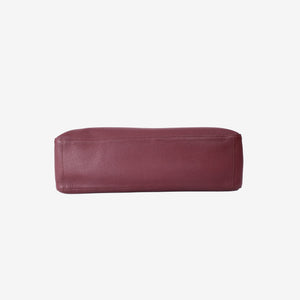 Chanel 2026 Matthieu Blazy Maxi Oversized Flap Bag 38.5 (Airport Bag) in Burgundy Grained Calfskin with Gold Hardware