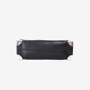 Louis Vuitton Side Trunk MM in Black Calfskin with Sticker-Style Appliqués