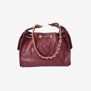 Chanel 25 Small Hobo Bag in Burgundy Lambskin with Gold Hardware (Contact to Enquire)