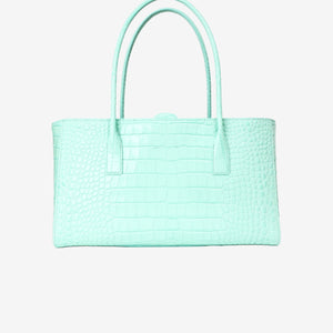 Chanel 26S Matthieu Blazy Shopping Bag in Green Crocodile Embossed Calfskin Leather with Gold Hardware (Contact to Enquire)