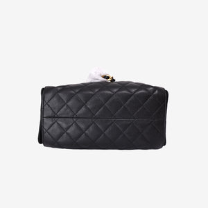 Chanel 25 Small in Black Caviar Leather with Gold Hardware