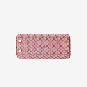 Louis Vuitton Josephine GM Satchel in Cherry Pink Mini Monogram Canvas with Gold Hardware