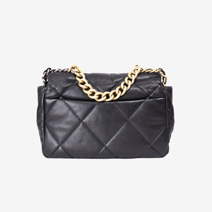 Chanel 19 Medium Flap Bag in Black Goatskin Leather with Mixed Hardware (Contact to Enquire)