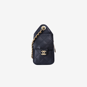 Chanel 25 Mini Hobo Bag in Black Calfskin Leather with Gold Hardware (Contact to Enquire)