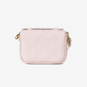 Louis Vuitton Micro Métis in Beige Calfskin Leather with Gold Hardware