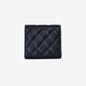 Chanel Coco Love Clutch on Chain in Black Lambskin Leather with Gold Hardware