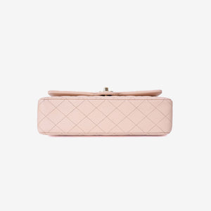 Chanel Classic Double Flap Medium Bag in Beige Clair Caviar Leather with Gold Hardware