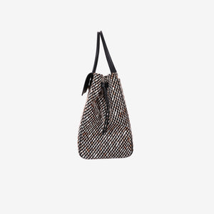 Chanel 26S Matthieu Blazy Large Shopping Bag in Black and Ecru Tweed (Contact to Enquire)