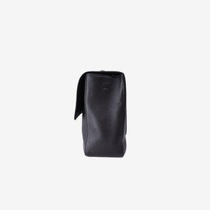Chanel 2026 Matthieu Blazy Maxi Oversized Flap Bag 38.5 (Airport Bag) in Black Grained Calfskin with Gold Hardware