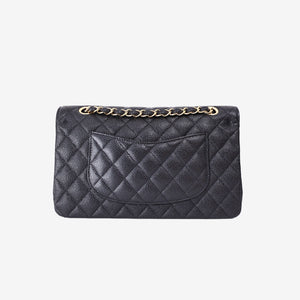 Chanel Classic Medium Double Flap Bag in Black Caviar Leather with Gold Hardware (Contact to Enquire)