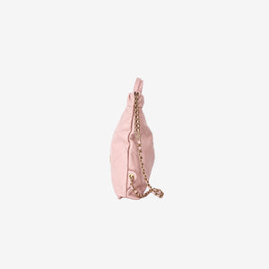 Chanel 22 Backpack in Pink Calfskin Leather with Gold Hardware