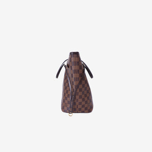 Louis Vuitton Neverfull Tote Bag in Brown Monogram Canvas Leather with Gold Hardware