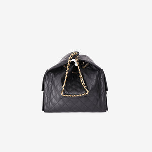 Chanel 25 Medium Hobo Bag in Black Caviar Leather with Gold Hardware (Contact to Enquire)