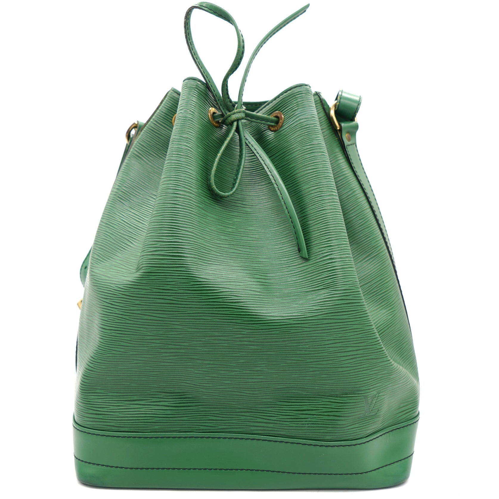 Borneo Green Epi Leather Noe Shoulder Bag
